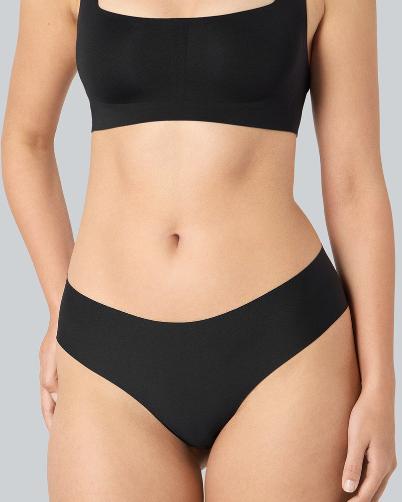 Komfort-Bustier und Komfort Brazilian Slip in Schwarz